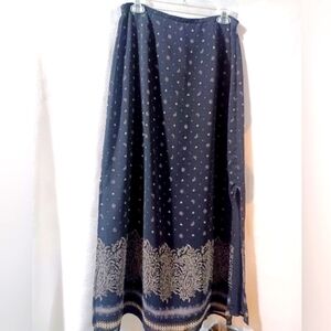 Kathie Lee Collection Paisley Skirt
